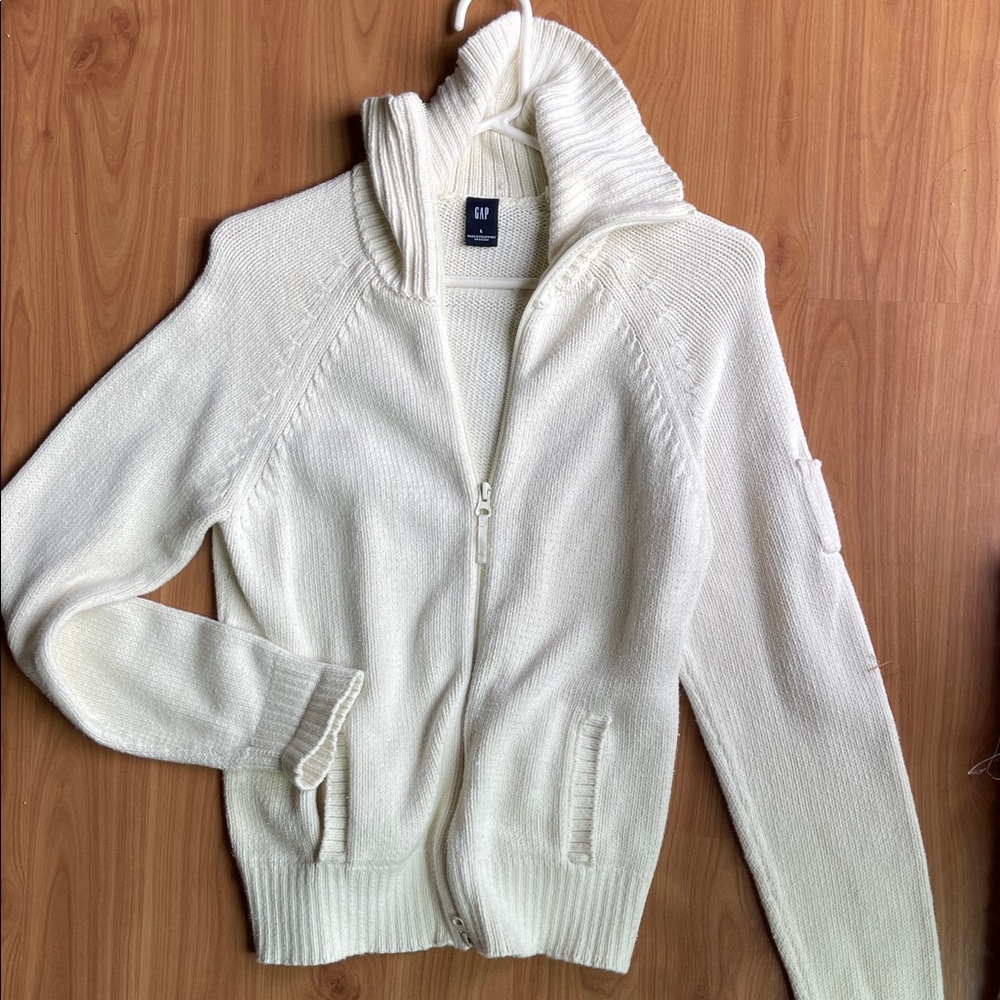 GAP Women's Cream Cowl Neck Sweater